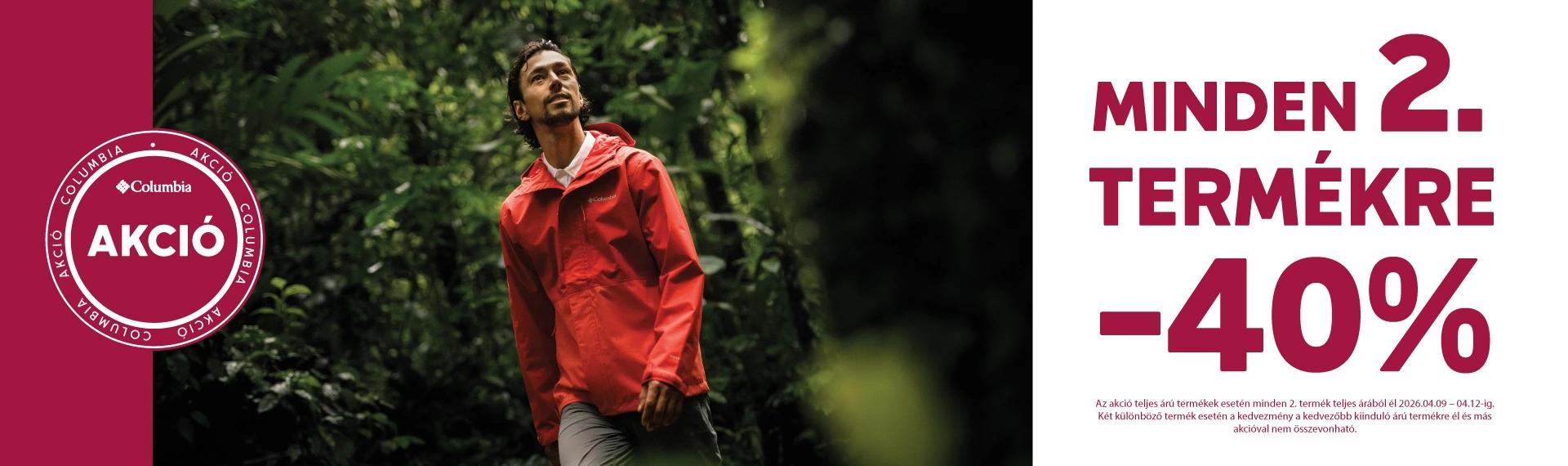 Minden 2. termékre -40%