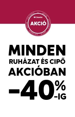 Minden akcióban -40%-ig
