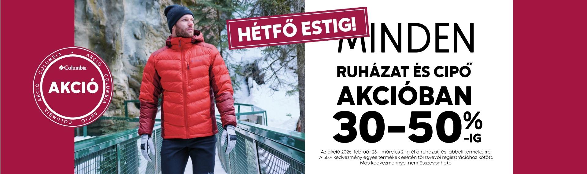 Minden akcióban -30-50%-ig