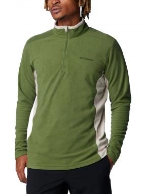 Columbia Klamath Range II Half Zip férfi polár pulóver zöld színben 1