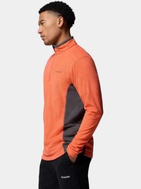 Columbia Klamath Range II Half Zip férfi polár pulóver narancssárga színben 3