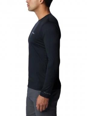 Columbia Zero Rules Long Sleeve Shirt férfi hosszú ujjú sport póló fekete színben 3