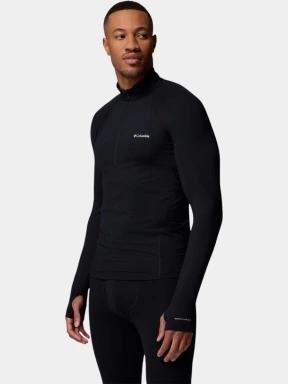 Columbia Midweight Stretch Long Sleeve Half Zip férfi aláöltöző felső fekete színben 1