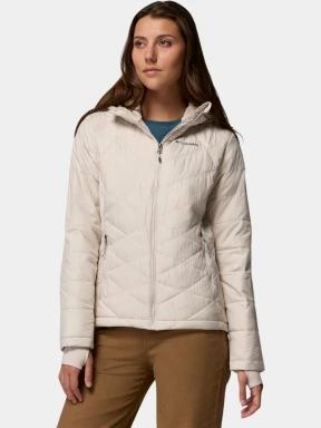 Columbia Heavenly Hooded Jacket női átmeneti kabát homok színben 1