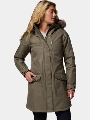 Columbia Suttle Mountain Long Insulated Jacket női télikabát zöld színben 1