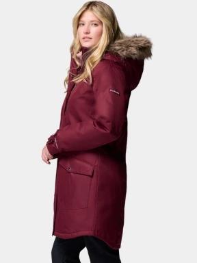 Columbia Suttle Mountain Long Insulated Jacket női télikabát bordó színben 3