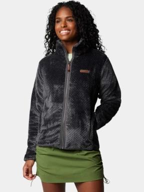 Columbia Fire Side II Sherpa Full Zip női polár pulóver fekete színben 1