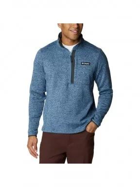 Columbia Sweater Weather Half Zip férfi polár pulóver kék színben 1