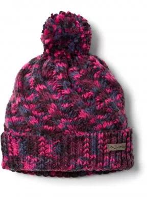 Columbia Bundle Up Beanie női bojtos sapka piros színben 1
