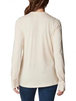 Columbia Hidden Haven Long Sleeve Tee női hosszú ujjú póló homok színben 3