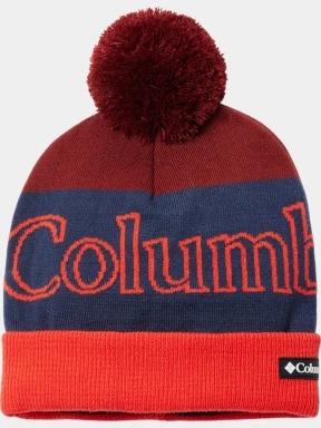 Columbia Polar Powder II Beanie női bojtos sapka piros színben 1