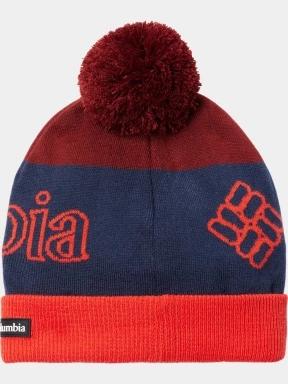 Columbia Polar Powder II Beanie női bojtos sapka piros színben 3