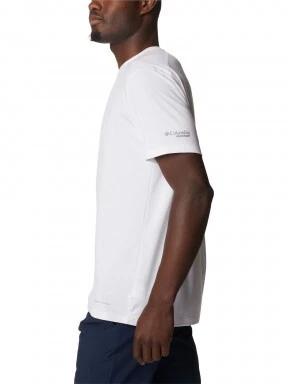 Columbia M Endless Trail Running Tech Tee férfi rövid ujjú sport póló fehér színben 3