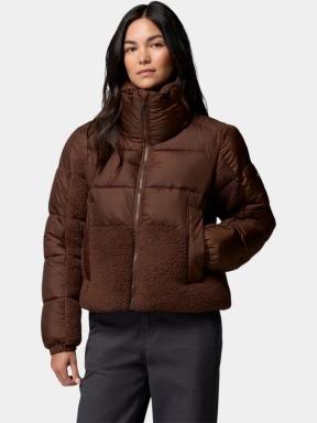 Columbia Leadbetter Point II Sherpa Hybrid női steppelt átmeneti kabát barna színben 1