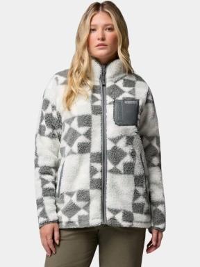 Columbia West Bend Print Full Zip II női polár pulóver zöld színben 1