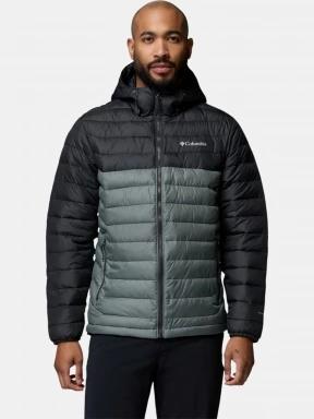 Columbia Powder Lite II Hooded Jacket férfi steppelt átmeneti kabát zöld színben 1