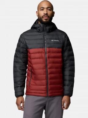 Columbia Powder Lite II Hooded Jacket férfi steppelt átmeneti kabát piros színben 1