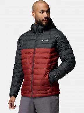 Columbia Powder Lite II Hooded Jacket férfi steppelt átmeneti kabát piros színben 3