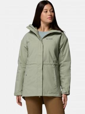 Columbia Hikebound II Long Insulated Jacket női vízhatlan kabát zöld színben 1