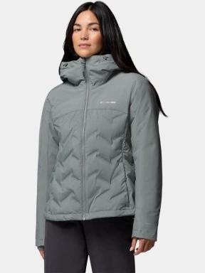 Columbia Grand Trek III Down Jacket női pehelykabát zöld színben 1