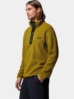 Columbia Helvetia II Half Snap Fleece férfi polár pulóver zöld színben 3