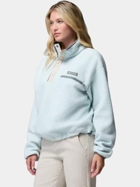 Columbia Helvetia II Cropped Half Snap Fleece női polár pulóver világoszöld színben 3