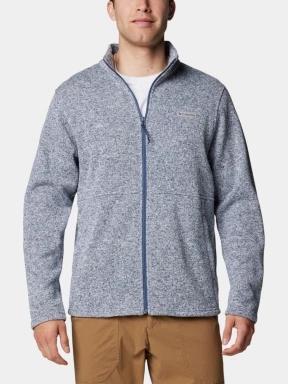 Columbia Alto Pass Full Zip Fleece férfi polár pulóver világoskék színben 1