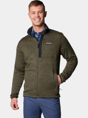 Columbia Sweater Weather Full Zip férfi polár pulóver zöld színben 1