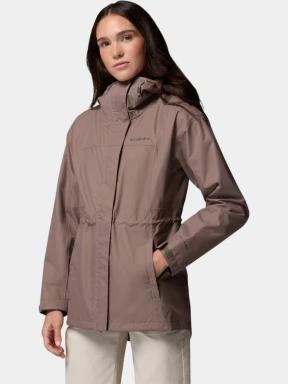Columbia Hikebound II Long Jacket női esőkabát barna színben 1