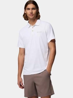 Columbia Tech Trail Utility Polo férfi galléros sport póló fehér színben 1