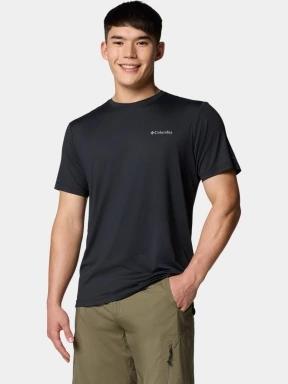 Columbia Tech Trail Utility Short Sleeve Crew férfi rövid ujjú sport póló fekete színben 3