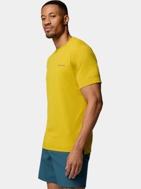 Columbia Tech Trail Utility Short Sleeve Crew férfi rövid ujjú sport póló oliva színben 3