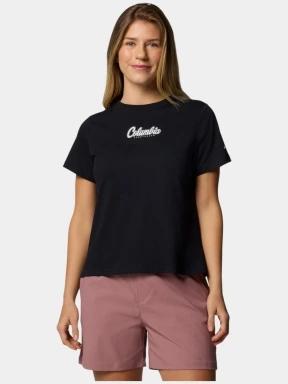 Columbia Rolling Bend Graphic Short Sleeve Shirt női rövid ujjú póló fekete színben 1