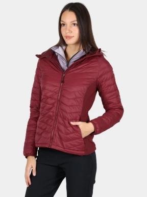 Columbia Powder Pass II Hybrid Hooded Jacket női átmeneti kabát piros színben 1