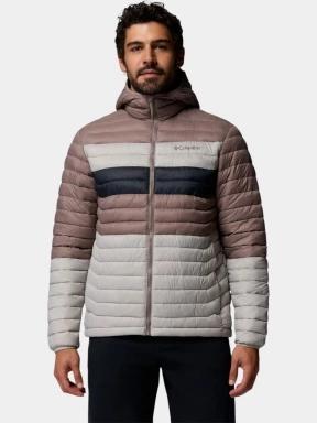 Columbia Powder Pass Hooded Jacket férfi steppelt átmeneti kabát szürke színben 1