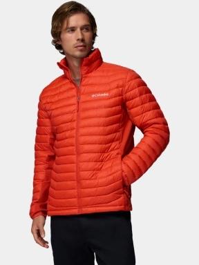 Columbia Powder Pass Hybrid Jacket férfi steppelt átmeneti kabát piros színben 1