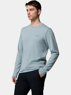 Columbia Tech Trail Utility Warm Long Sleeve Crew férfi hosszú ujjú sport póló kék színben 3