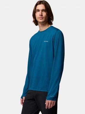 Columbia Tech Trail Utility Warm Long Sleeve Crew férfi hosszú ujjú sport póló kék színben 3