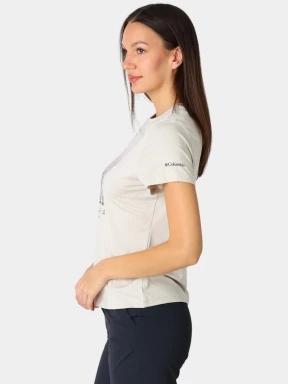 Columbia Parsons Point  Short Sleeve Graphic Tee női rövid ujjú sport póló homok színben 3