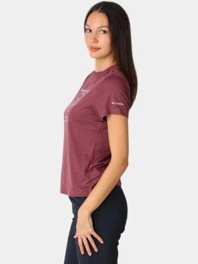 Columbia Parsons Point  Short Sleeve Graphic Tee női rövid ujjú sport póló lila színben 3