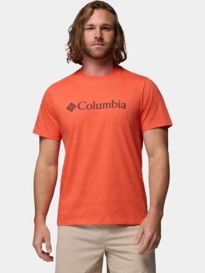 Columbia CSC Basic Logo Tee férfi rövid ujjú póló narancssárga színben 1