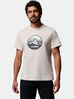 Columbia CSC Seasonal Graphic Tee férfi rövid ujjú póló homok színben 1