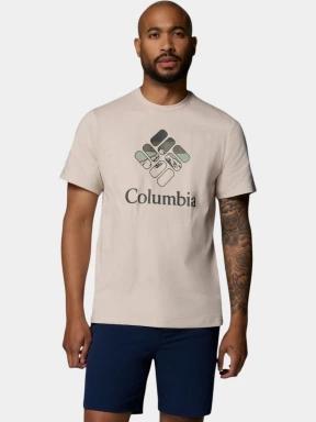 Columbia CSC Seasonal Graphic Tee férfi rövid ujjú póló homok színben 1