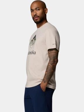 Columbia CSC Seasonal Graphic Tee férfi rövid ujjú póló homok színben 3