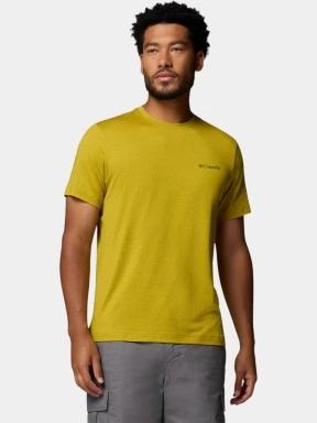 Columbia Parsons Point Short Sleeve Logo Tee férfi rövid ujjú sport póló zöld színben 1