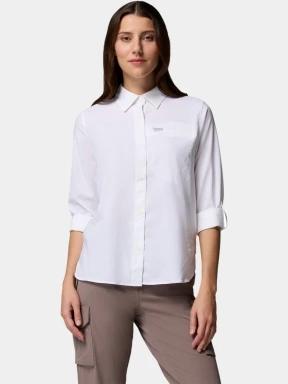 Columbia Silver Ridge Utility II Long Sleeve Shirt női hosszú ujjú ing fehér színben 1