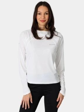 Columbia Stealth Spring Long Sleeve Hoodie női hosszú ujjú sport póló fehér színben 1