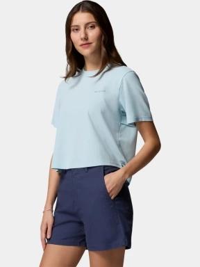 Columbia Chill Creek Pique Short Sleeve Tee női rövid ujjú póló világoskék színben 3