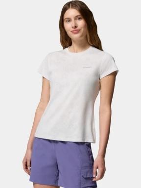 Columbia Bluebird Canyon II Short Sleeve Crew női rövid ujjú sport póló fehér színben 1