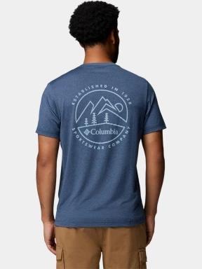 Columbia Parsons Point Short Sleeve Back Graphic Tee férfi rövid ujjú sport póló sötétkék színben 3